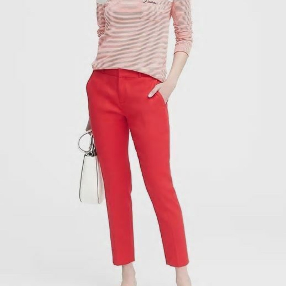 Banana Republic Avery Cropped Linen blend pants NWT - size 10